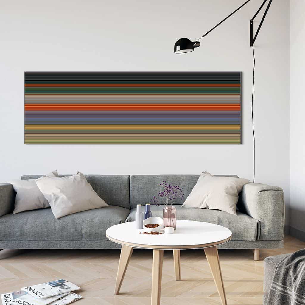 Landschap van abstracte strepen