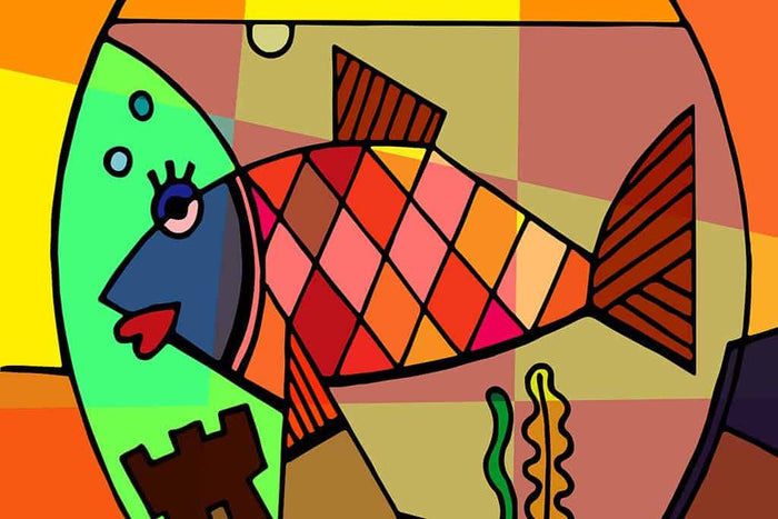 Kubistische Aquariumvissen