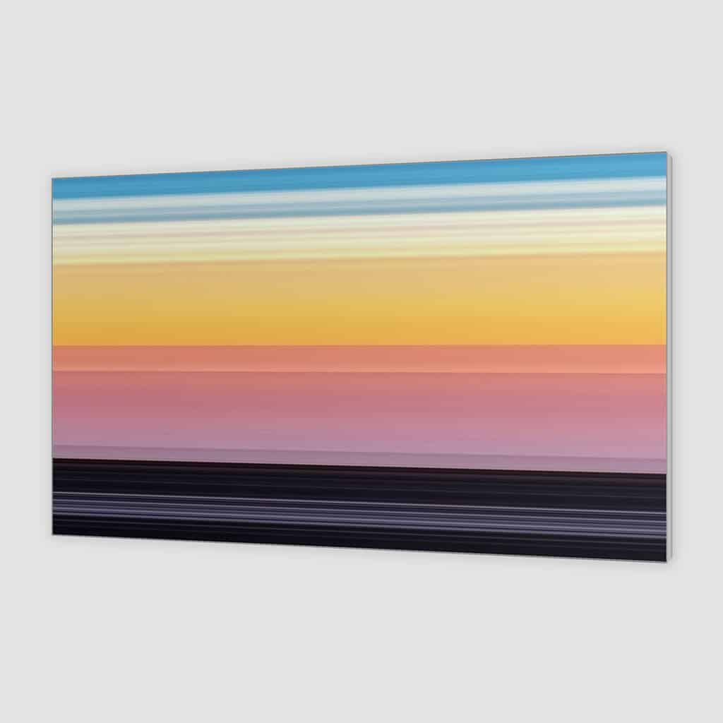 Zonsondergang abstract landschap