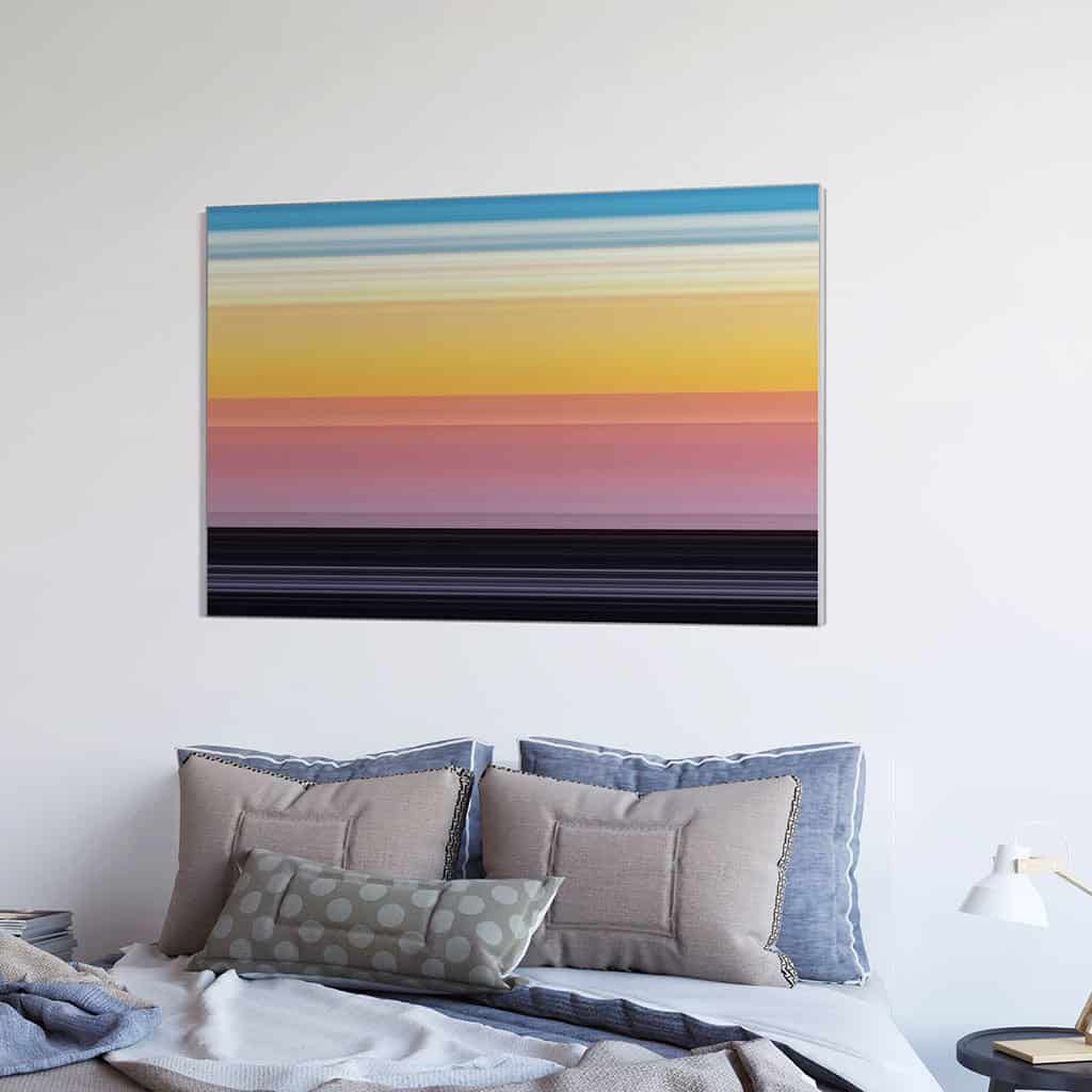 Zonsondergang abstract landschap