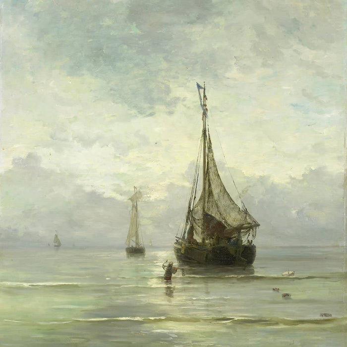Kalme zee - Hendrik Willem Mesdag