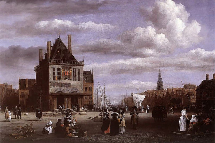 Dam in Amsterdam (Jacob Van Ruisdael)