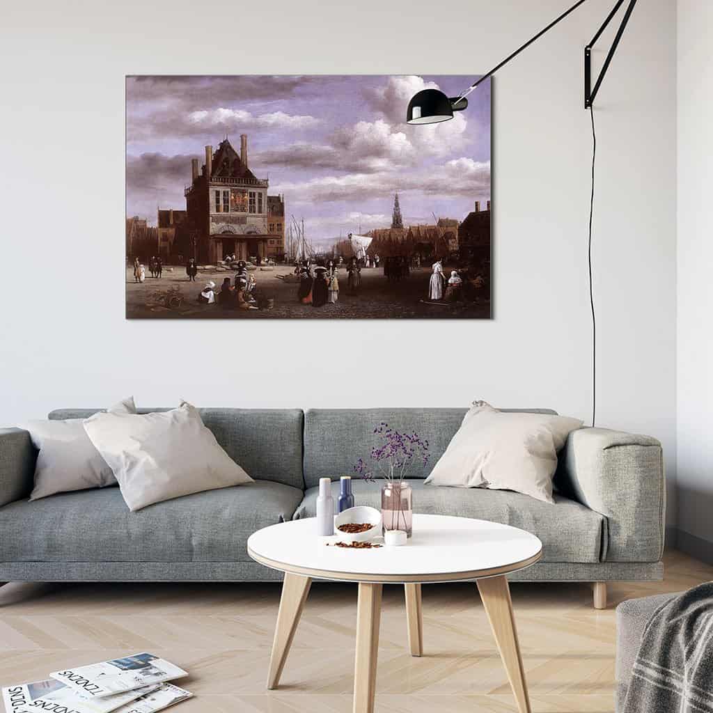 Dam in Amsterdam (Jacob Van Ruisdael)