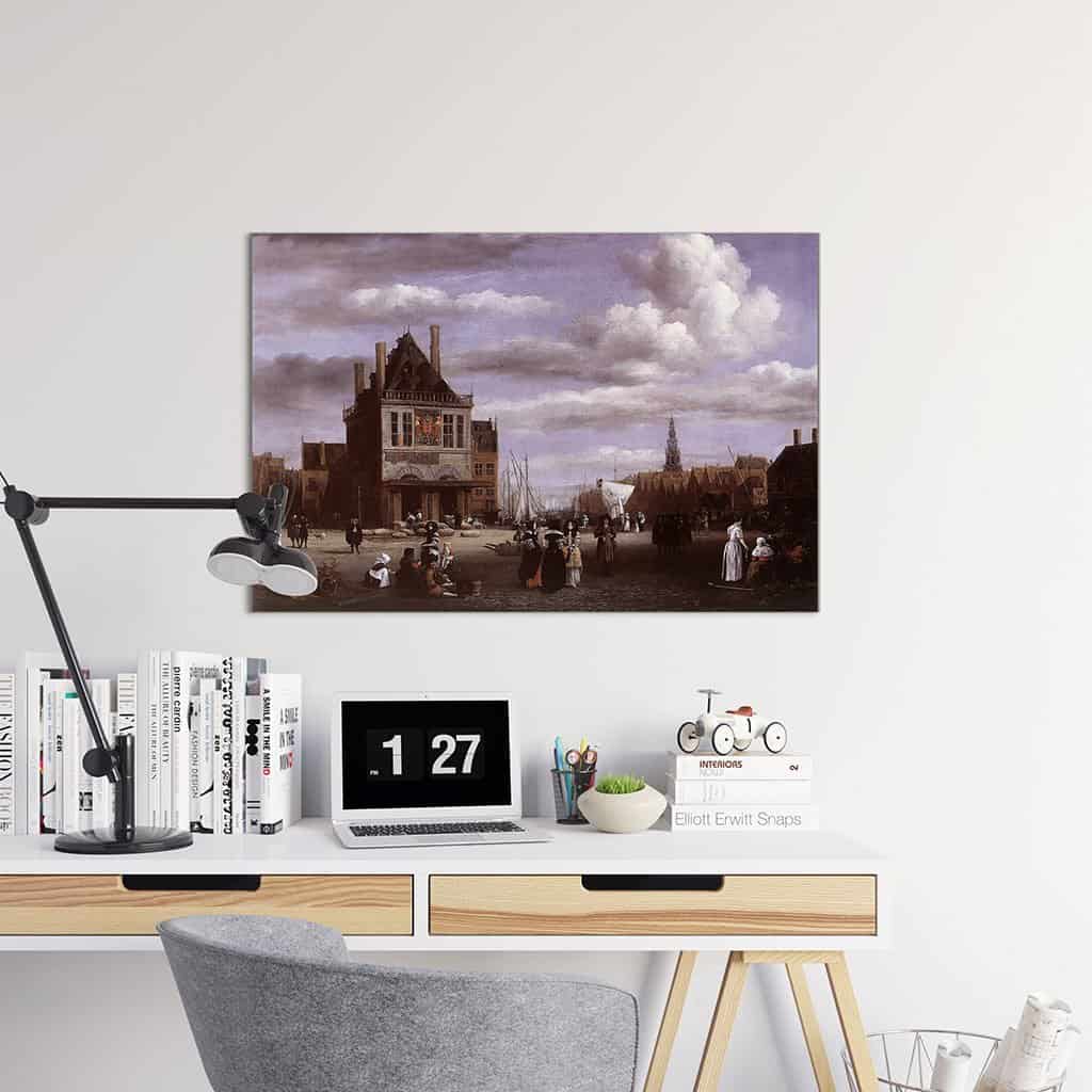 Dam in Amsterdam (Jacob Van Ruisdael)