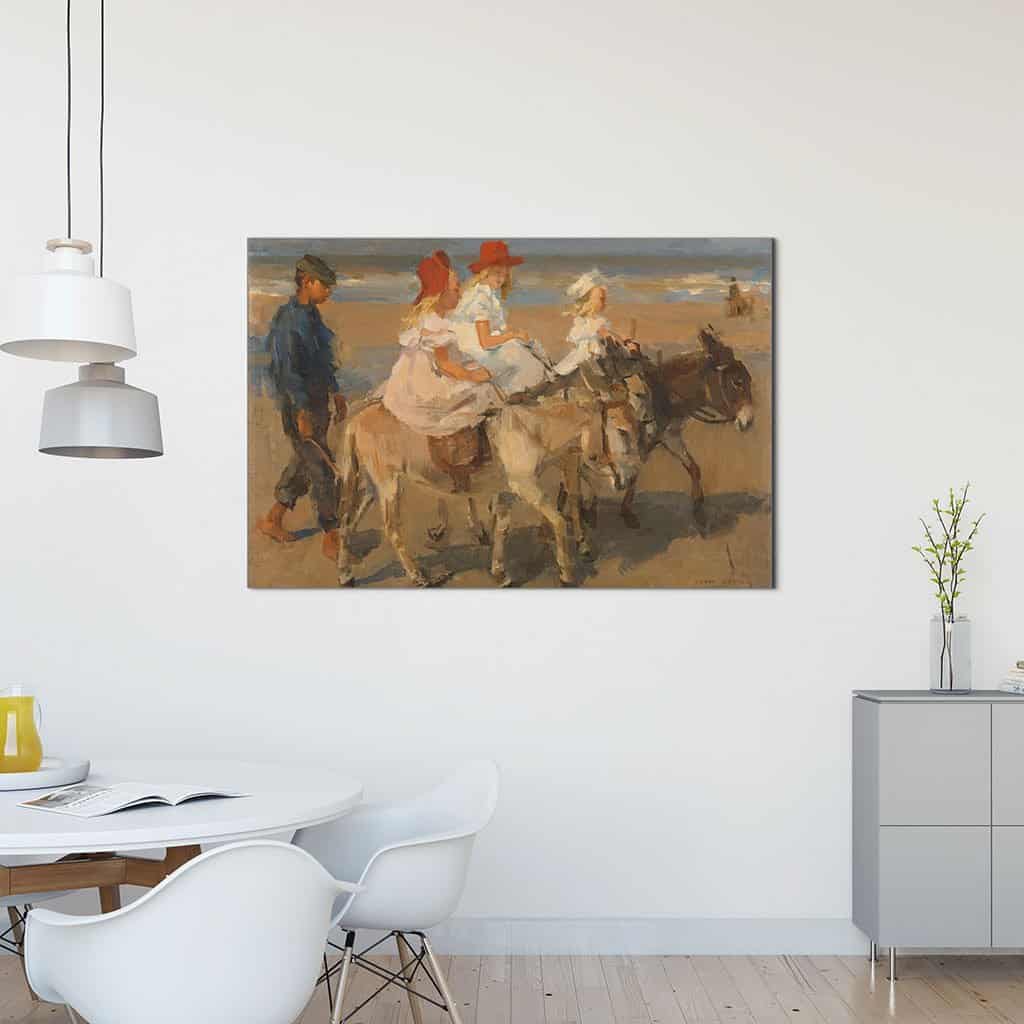 Ezeltocht langs het strand (Isaac Lazarus Israëls)