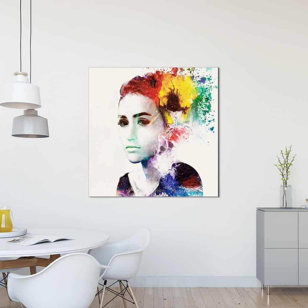 Het Portret van de dubbele Blootstellingsvrouw van de Blootstelling