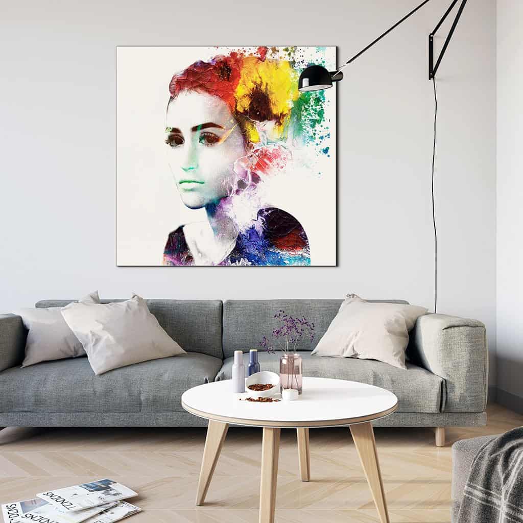 Het Portret van de dubbele Blootstellingsvrouw van de Blootstelling