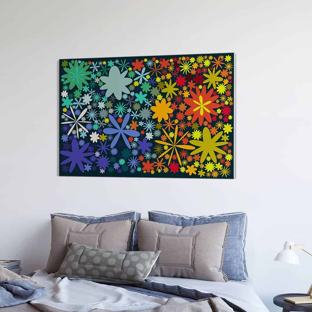 Flower Pattern on dark