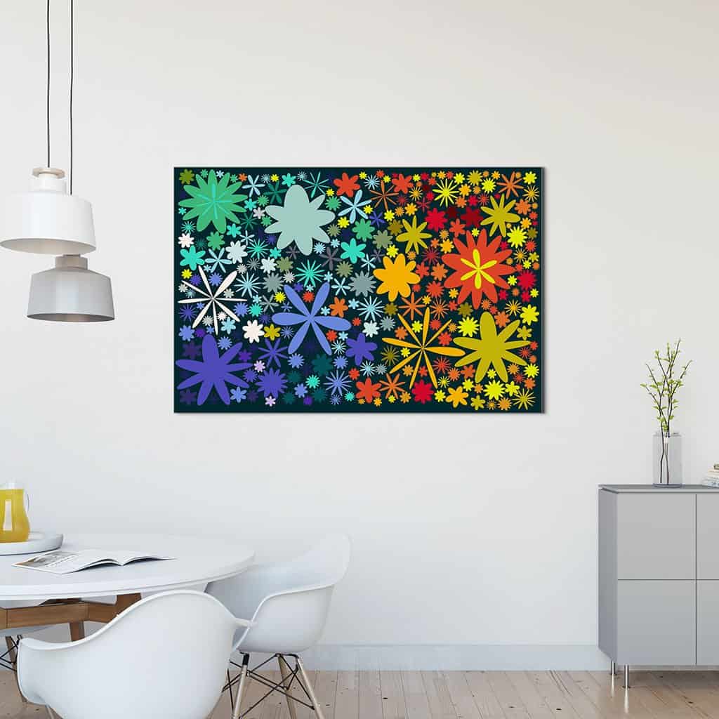 Flower Pattern on dark