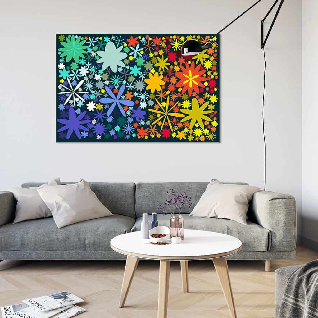 Flower Pattern on dark