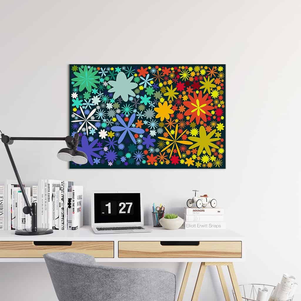 Flower Pattern on dark