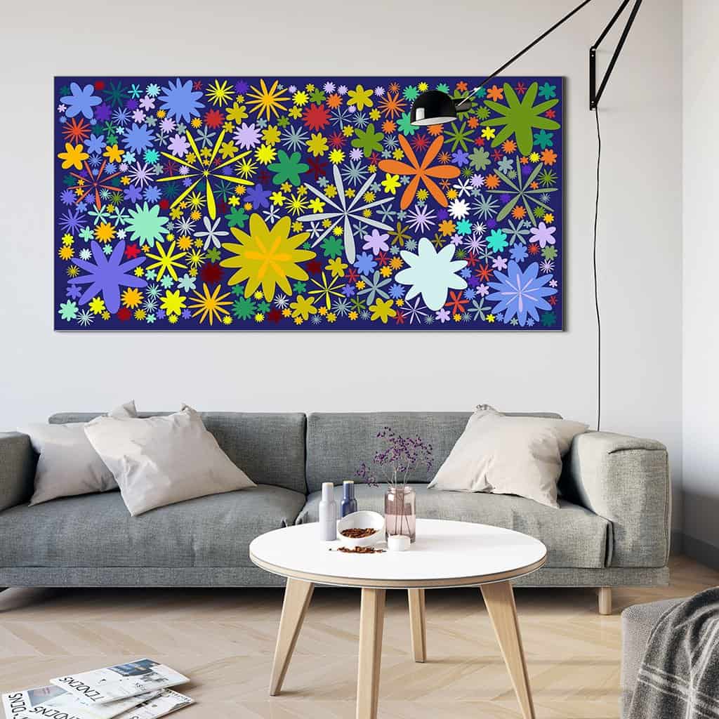 Flower Pattern on dark
