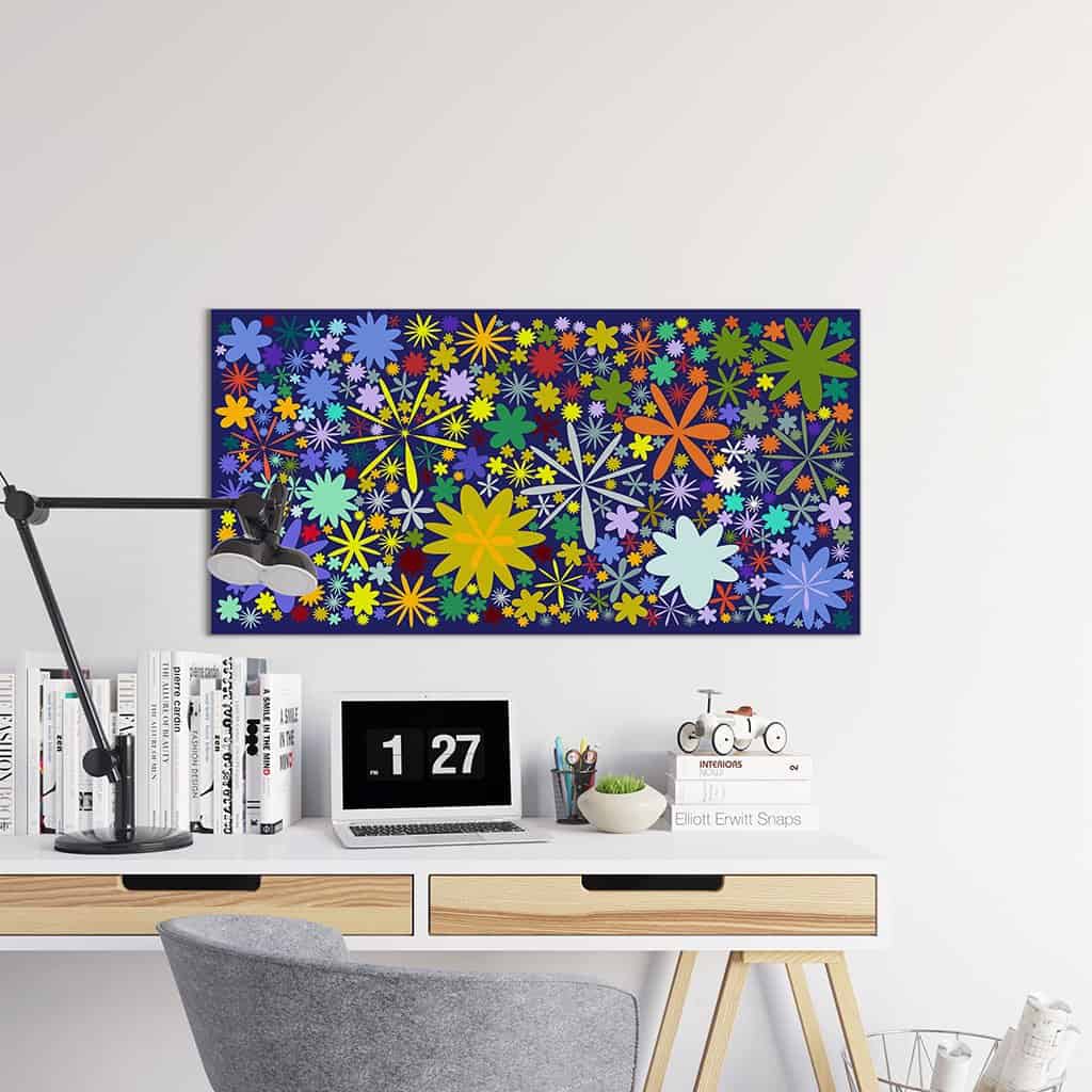 Flower Pattern on dark
