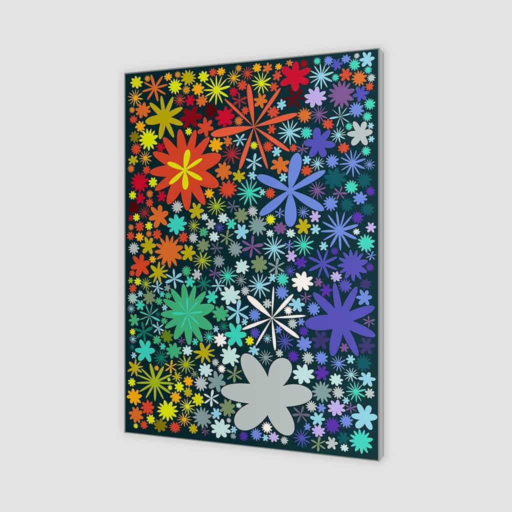 Flower Pattern on dark