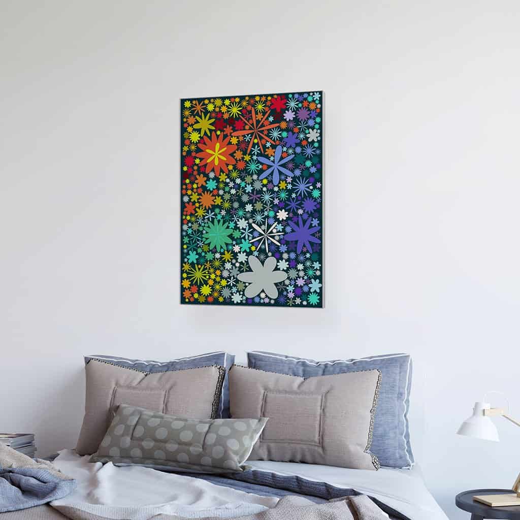 Flower Pattern on dark