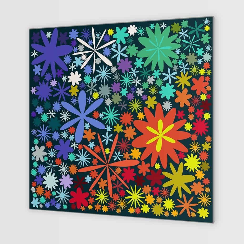 Flower Pattern on dark