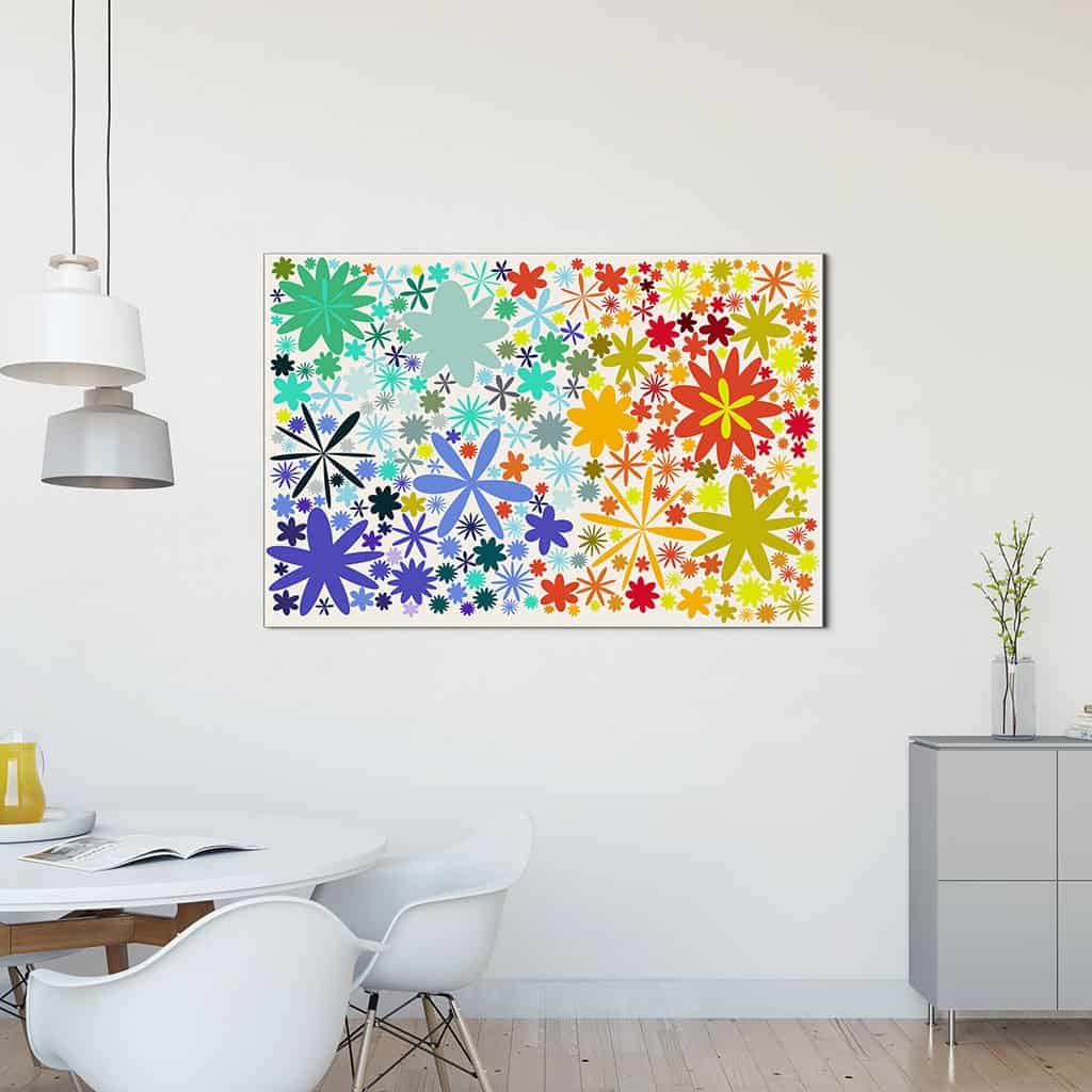 Flower Pattern on white