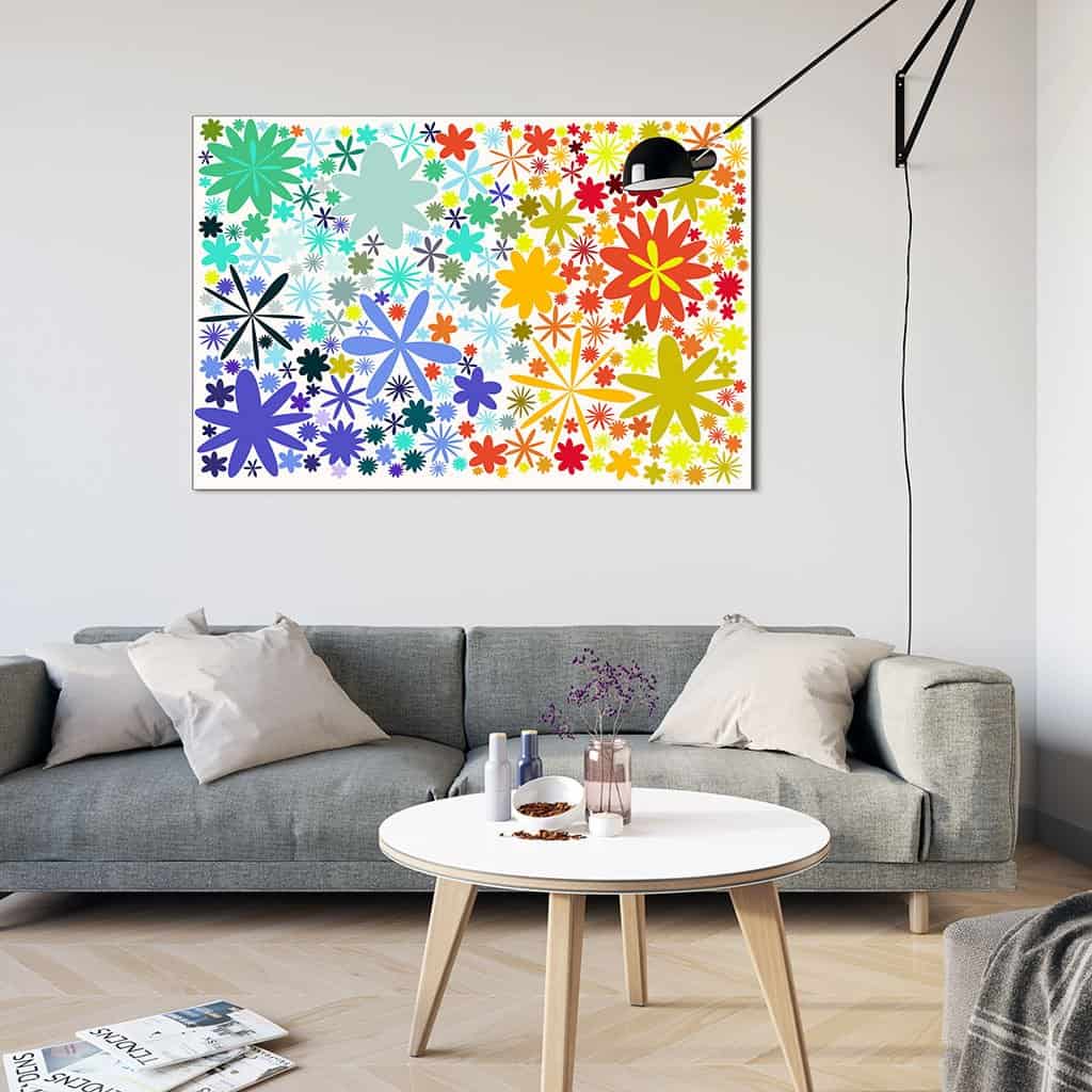 Flower Pattern on white