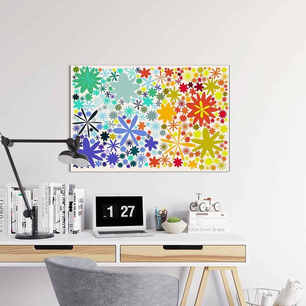 Flower Pattern on white