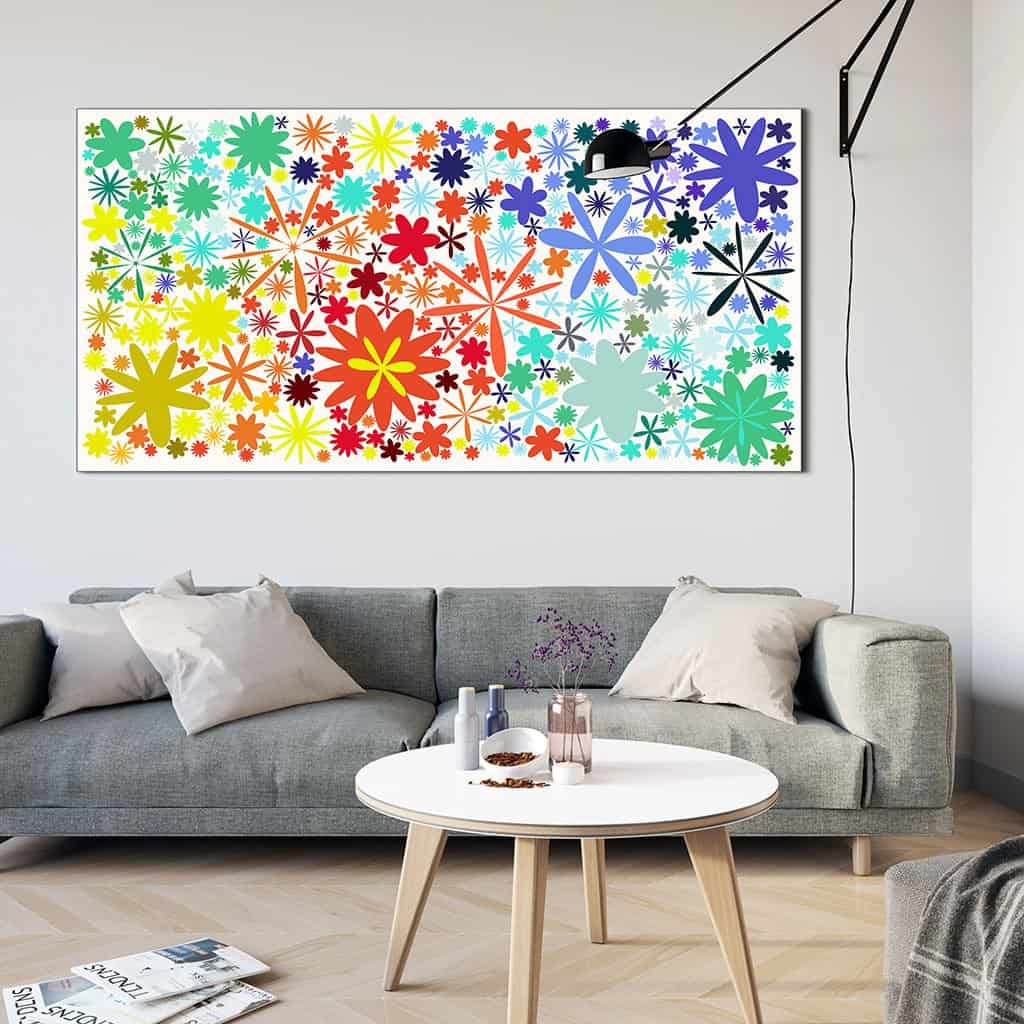 Flower Pattern on white