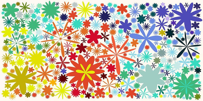 Flower Pattern on white