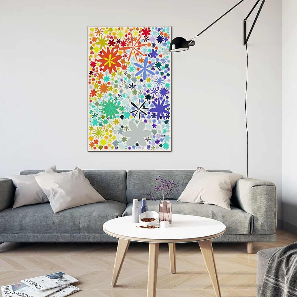 Flower Pattern on white