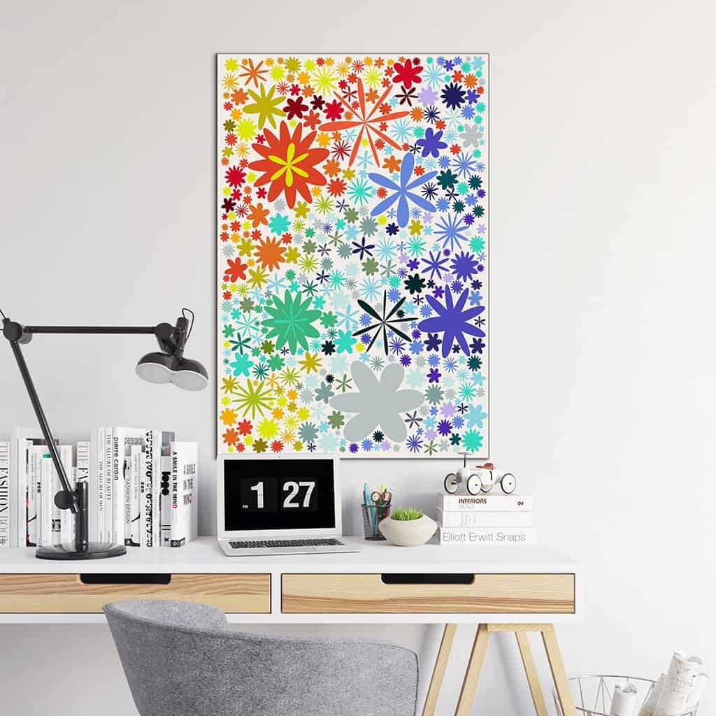 Flower Pattern on white