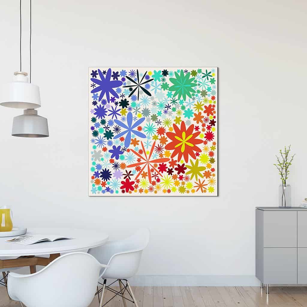 Flower Pattern on white