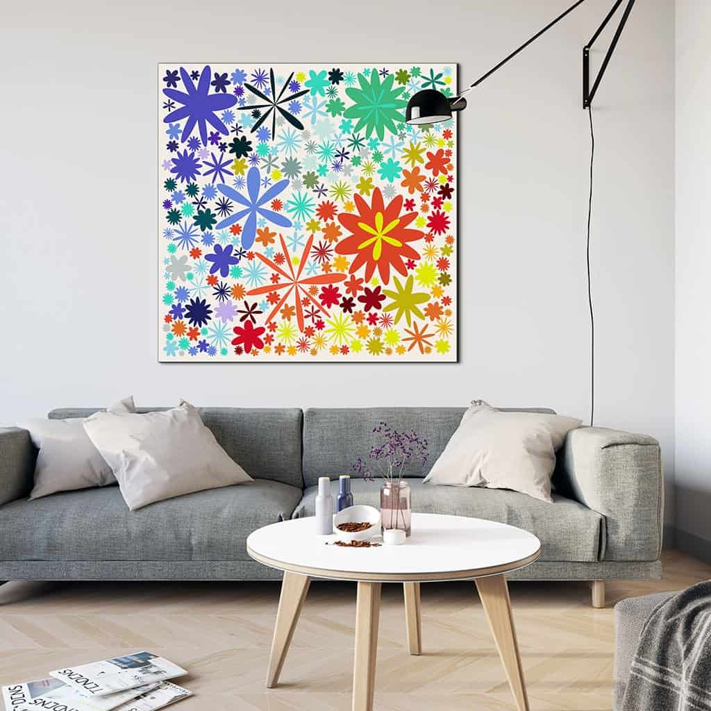Flower Pattern on white