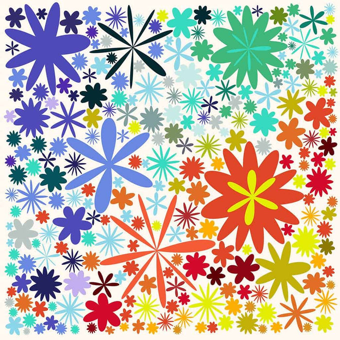 Flower Pattern on white