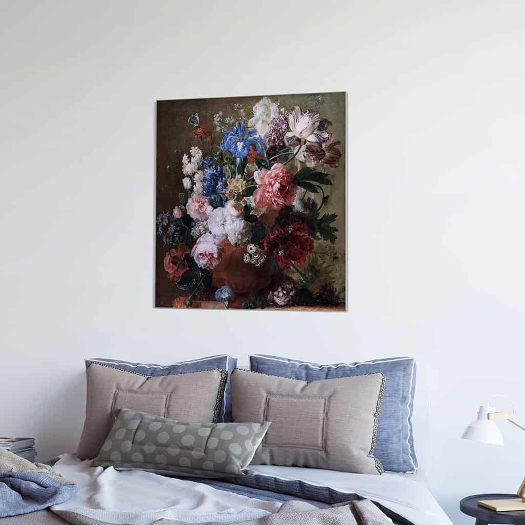Bloemstilleven met nest (Jan van Huysum)