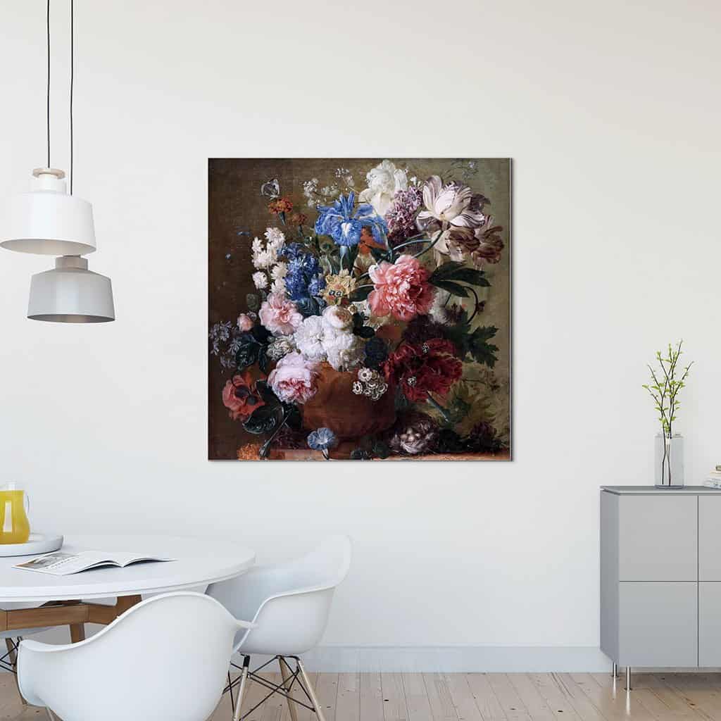 Bloemstilleven met nest (Jan van Huysum)