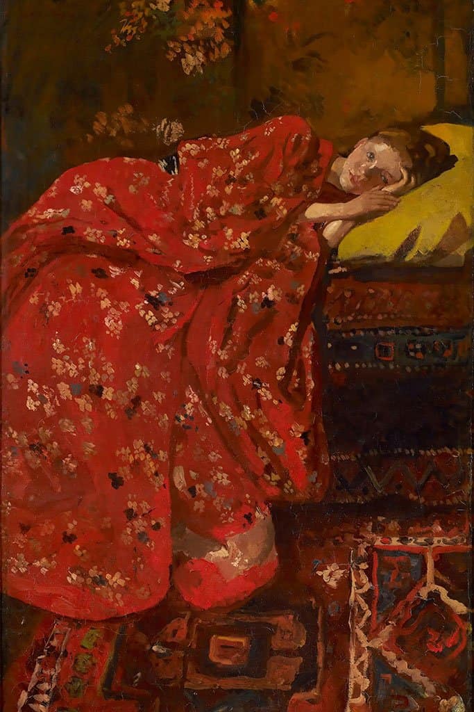 Meisje In Red Kimono (George Hendrik Breitner)