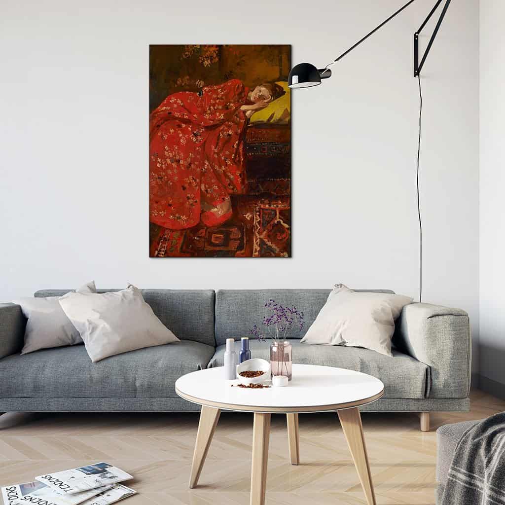 Meisje In Red Kimono (George Hendrik Breitner)