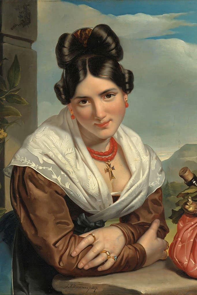 Rustend meisje (Jan Adam Kruseman)