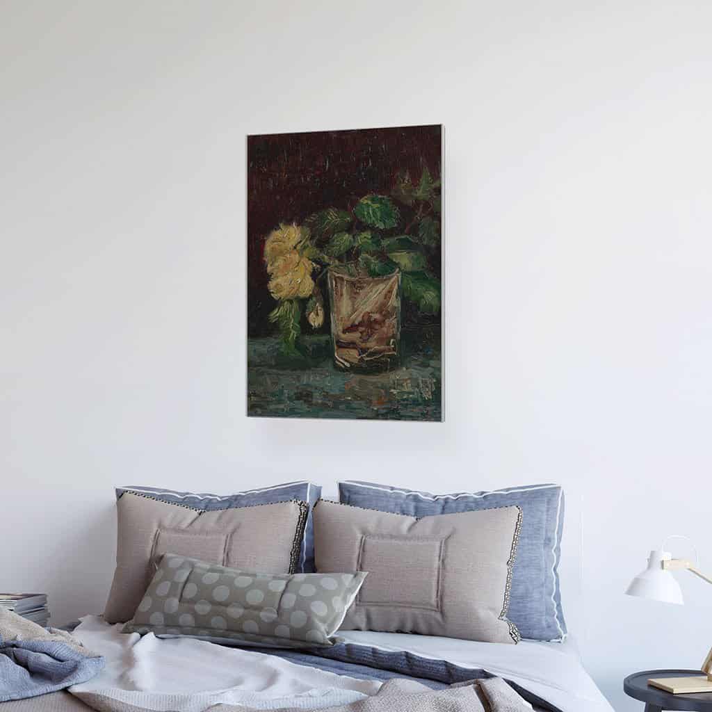 Glas met gele rozen (Vincent van Gogh)