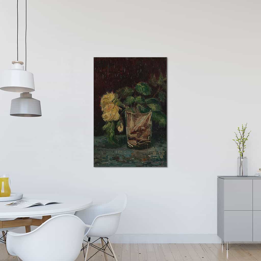 Glas met gele rozen (Vincent van Gogh)