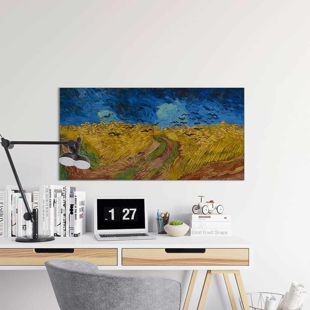 Korenveld met kraaien (Van Gogh)