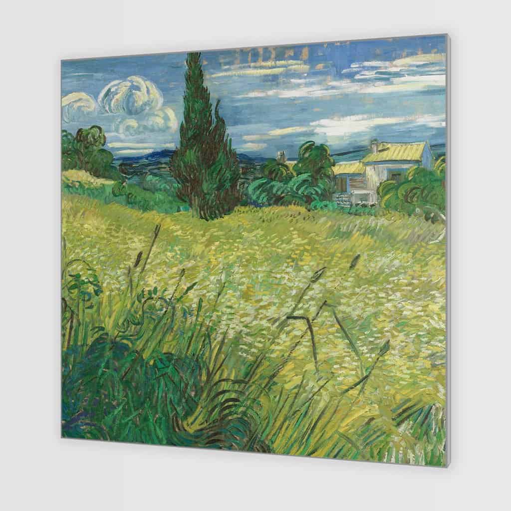 Groen korenveld met cipres (Vincent van Gogh)