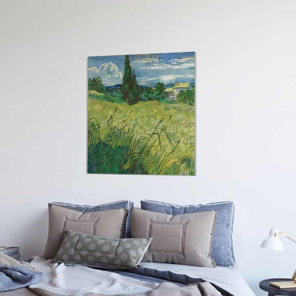 Groen korenveld met cipres (Vincent van Gogh)