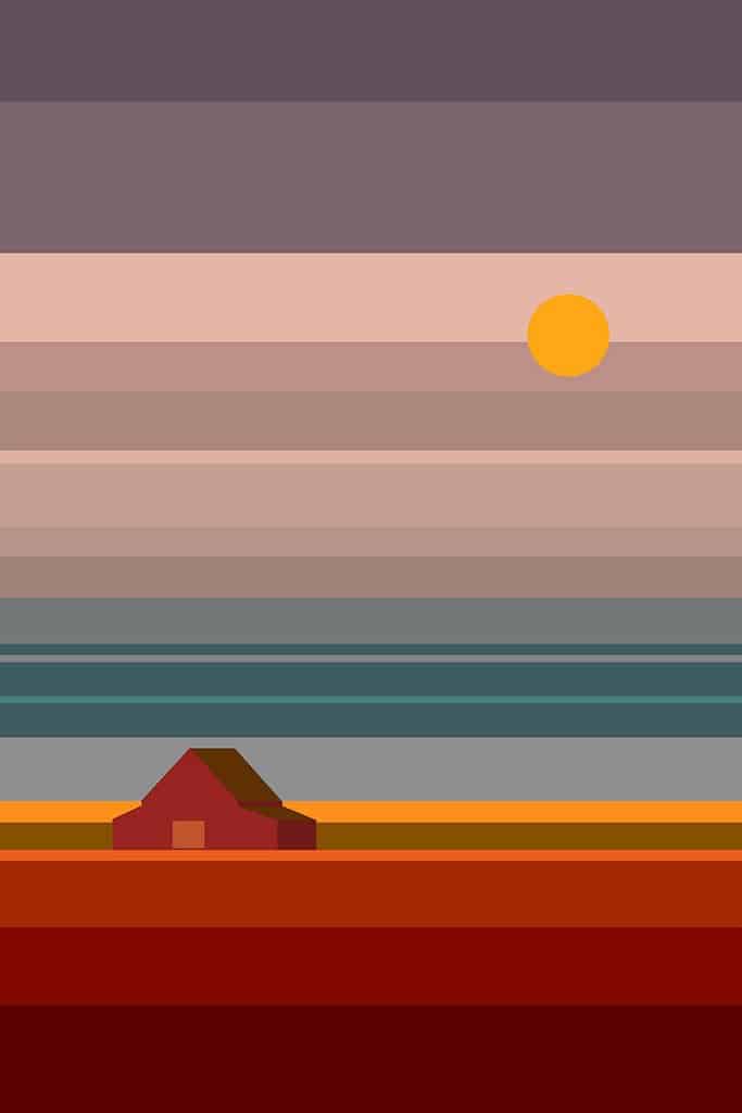 Huis in 'n veld
