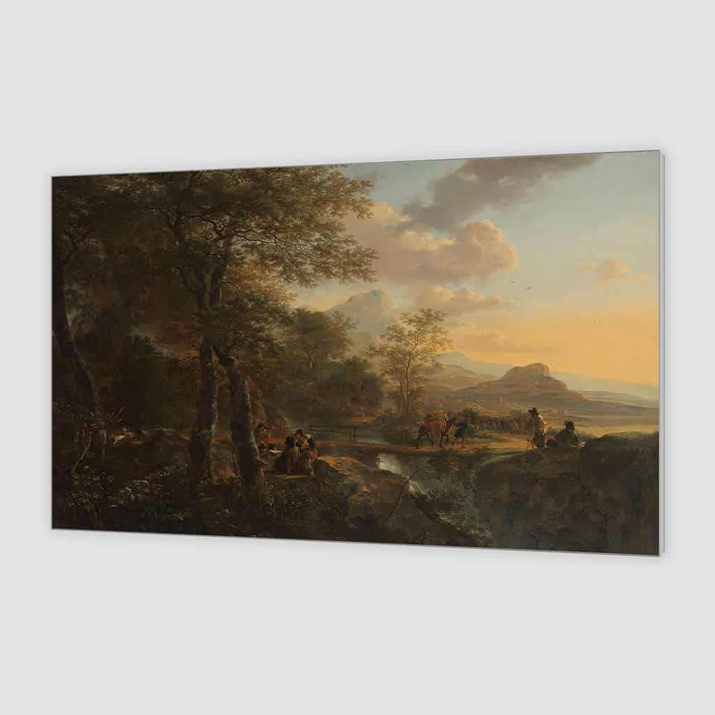 Italiaans landschap met een tekenaar - Jan Both