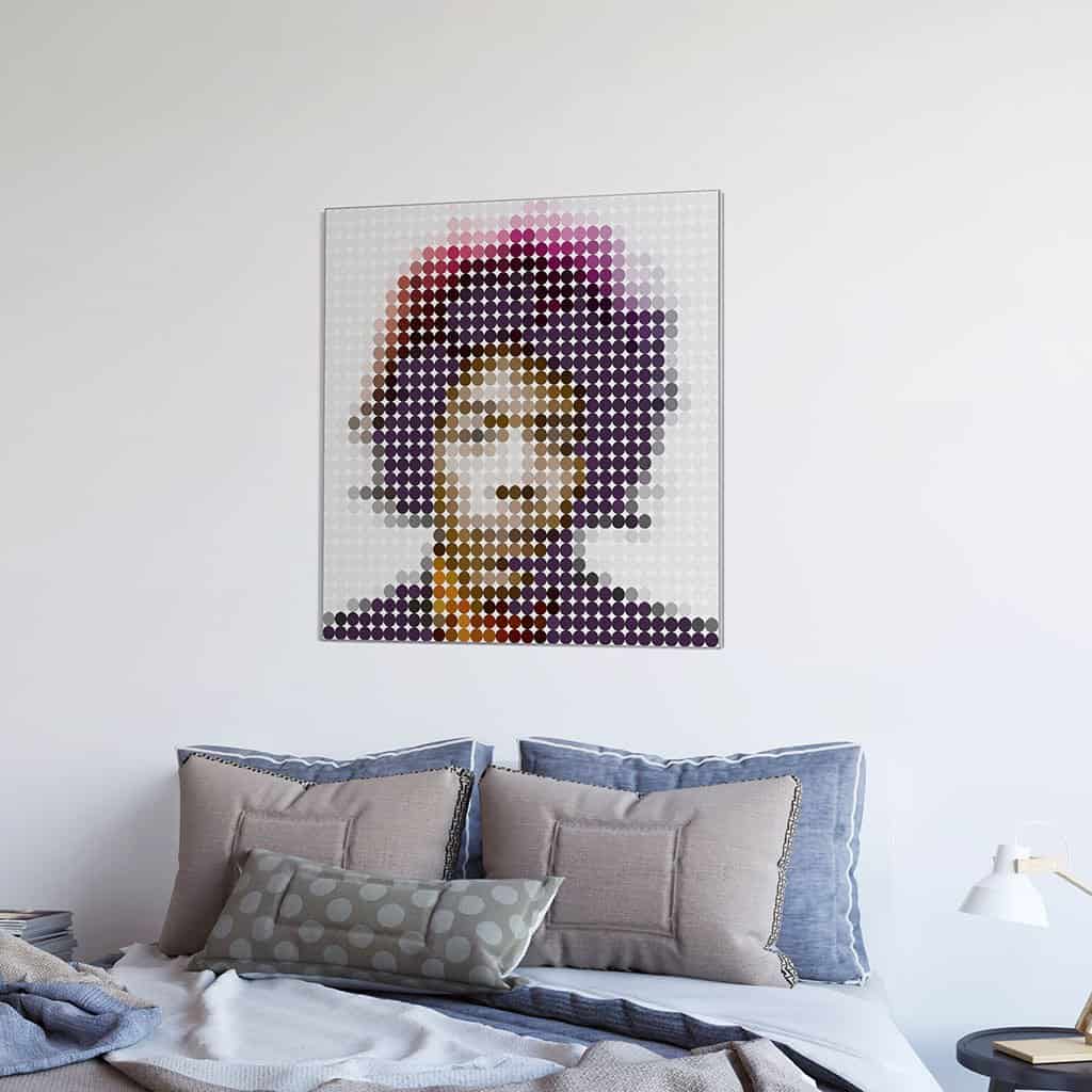 Jimi Hendrix stippen portret