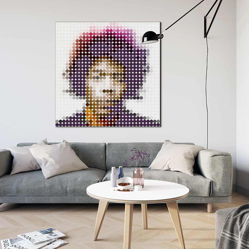 Jimi Hendrix stippen portret