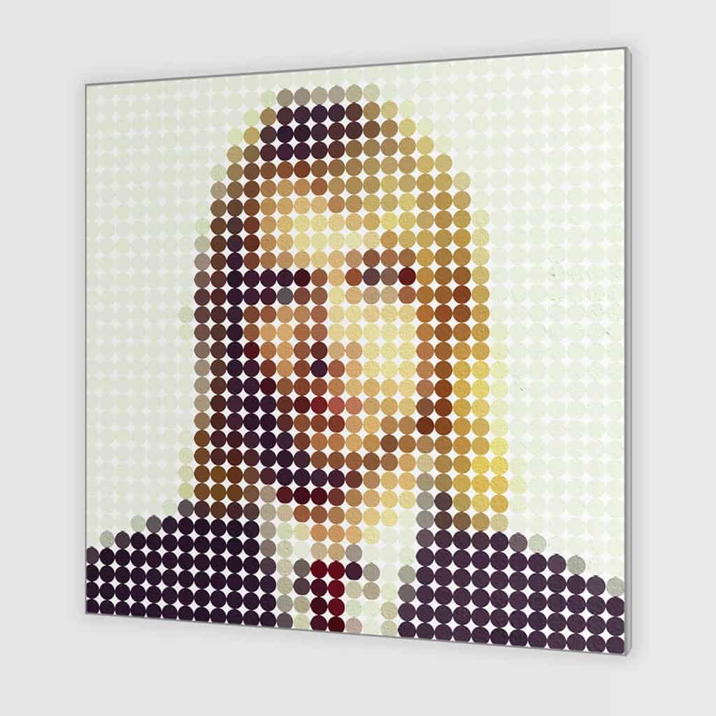 Kurt Cobain stippen portret