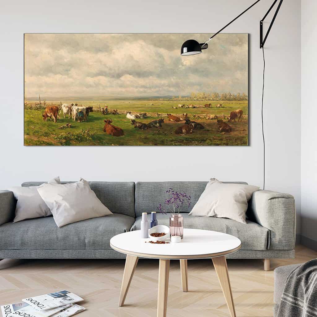Weidelandschap met Vee (Willem Roelofs)