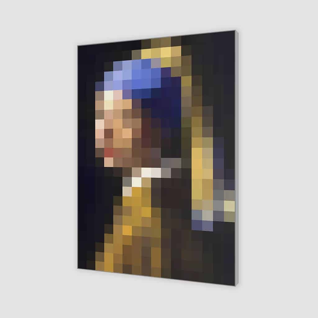 Meisjesparel Met Parel - Pixel Art