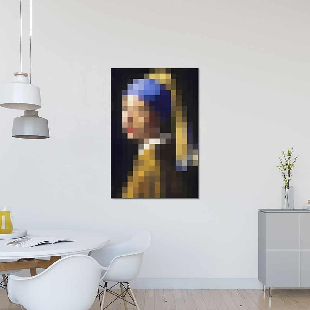 Meisjesparel Met Parel - Pixel Art