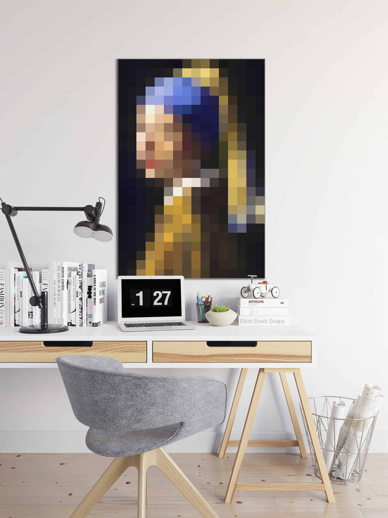 Meisjesparel Met Parel - Pixel Art