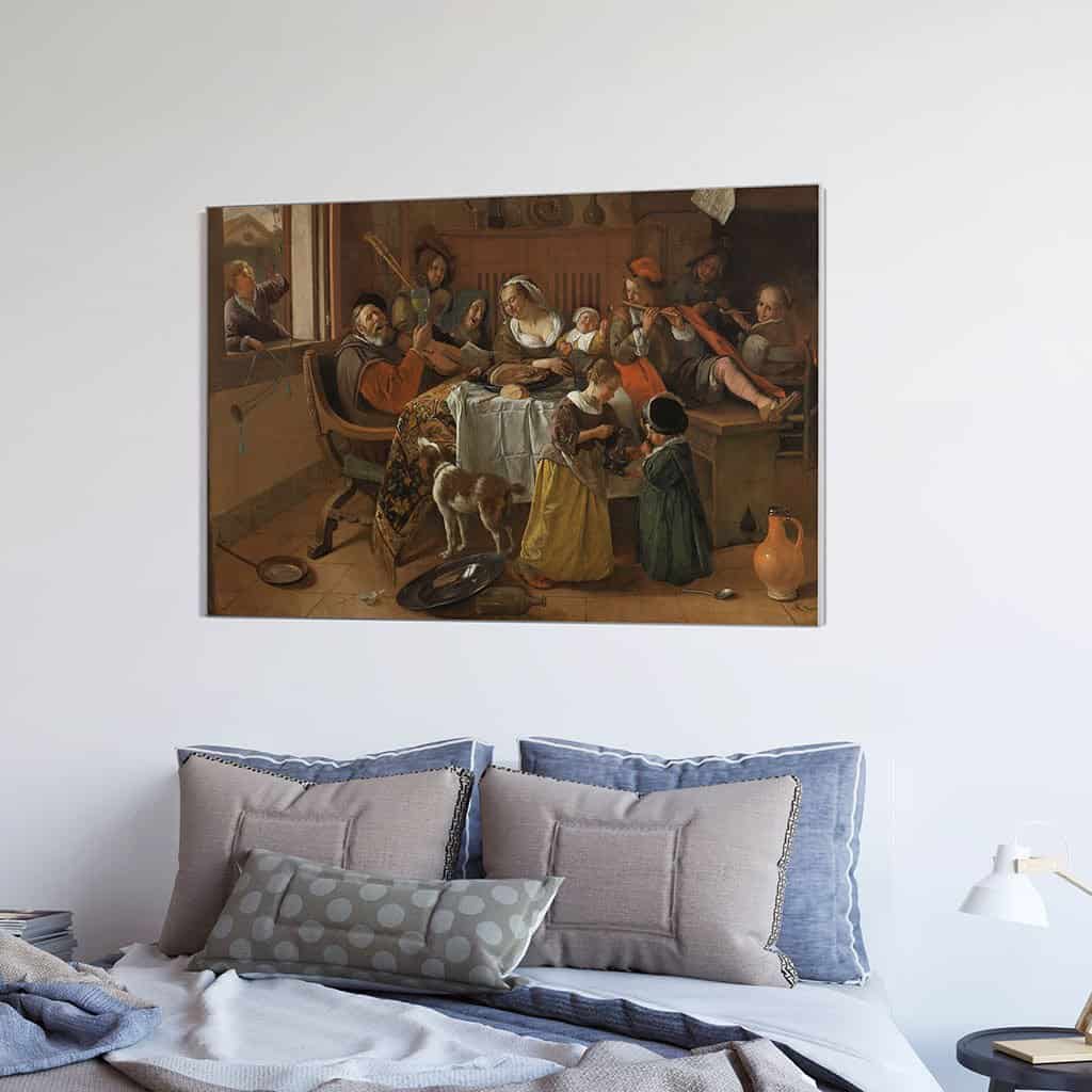 Vrolijk Huishouden (Jan Havicksz Steen)
